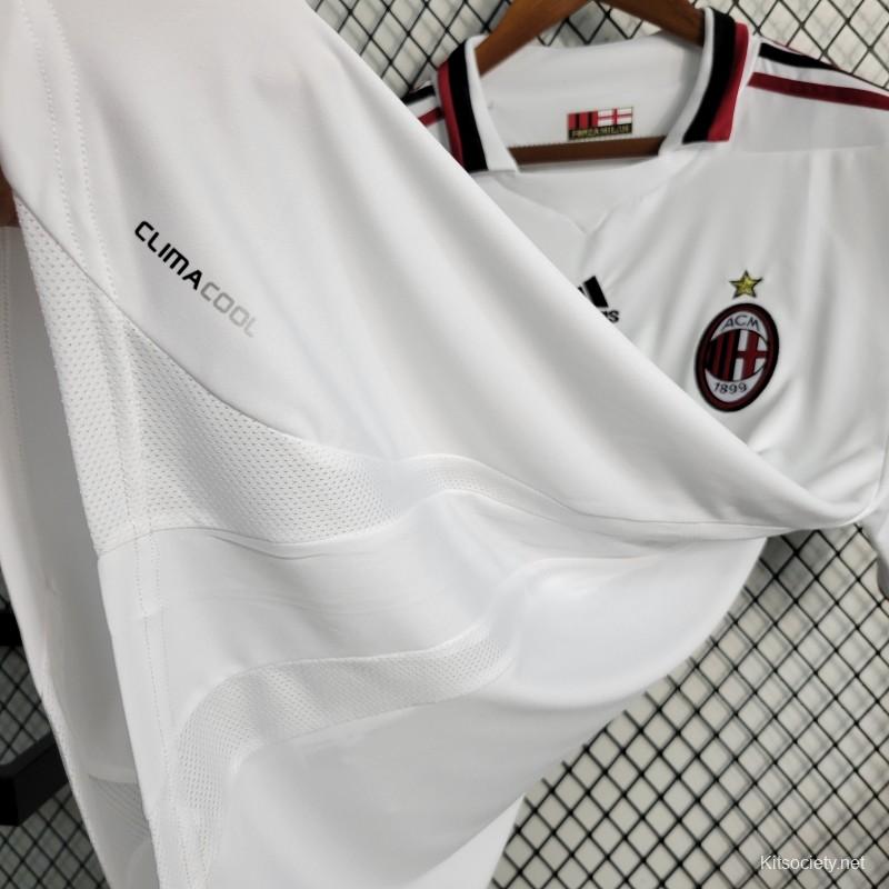 Retro 09/10 AC Milan Away White Jersey - Kitsociety