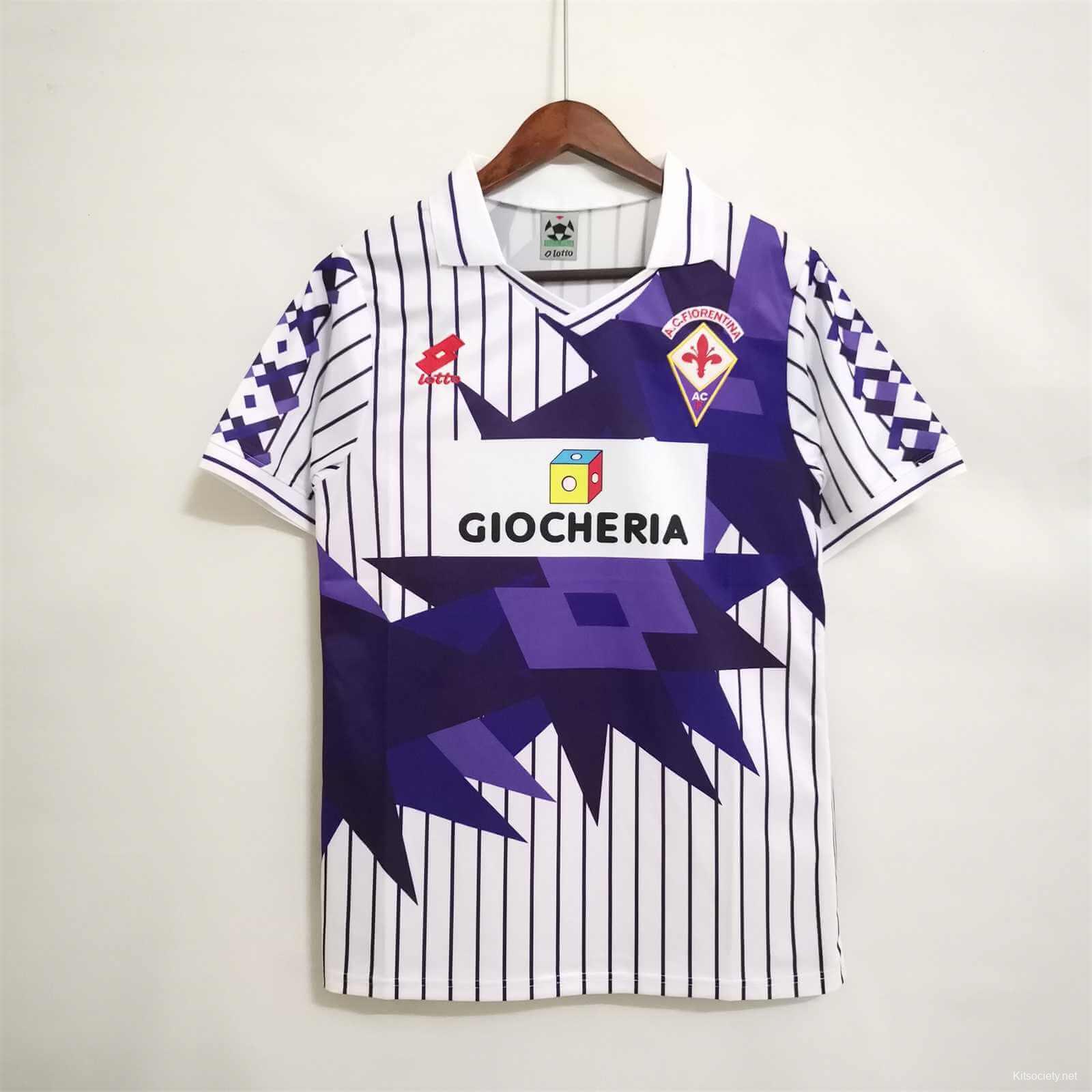 1991-92 Fiorentina Home L/S Shirt - NEW - (M)