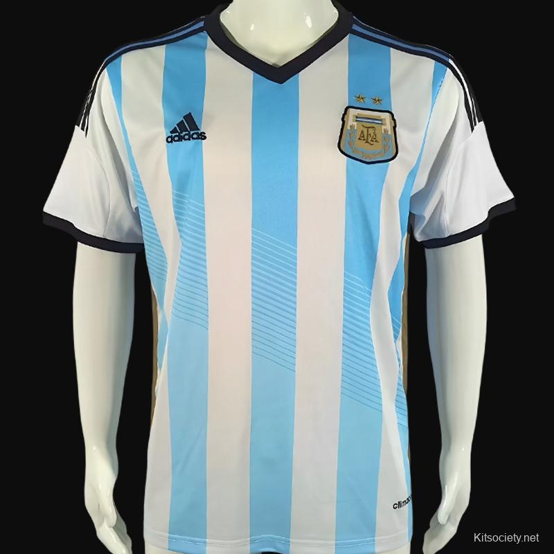 Retro 2014 Argentina Home Jersey - Kitsociety