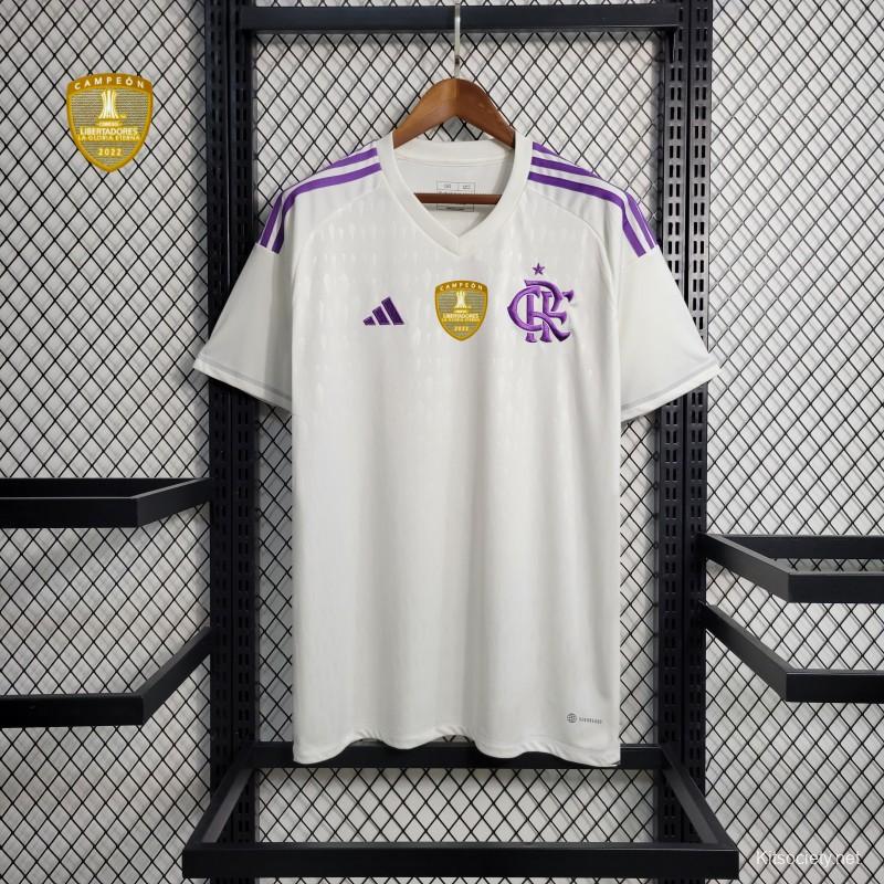 23-24 Real Madrid Home Jersey With Full Champion Patches - Kitsociety