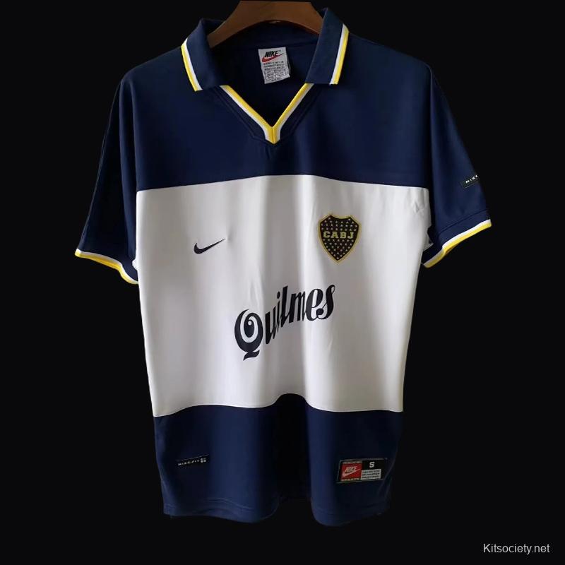Retro 96/97 Boca Juniors Away White Jersey - Kitsociety