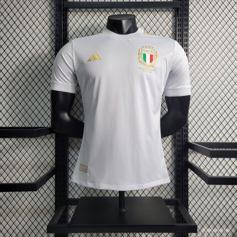 Puma 2022 Italy/Italia Futbol/Soccer Away Jersey Kit - White Size