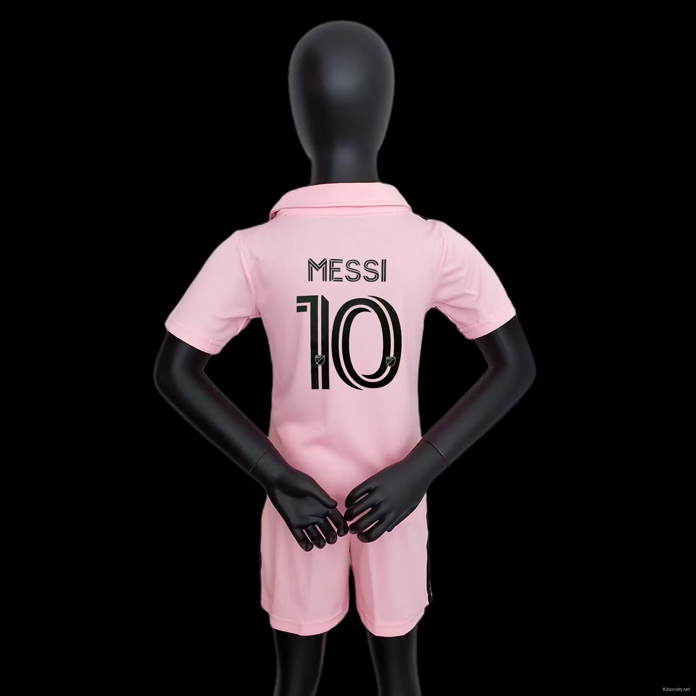 23/24 Kids Inter Miami MESSI Home Jersey - Kitsociety