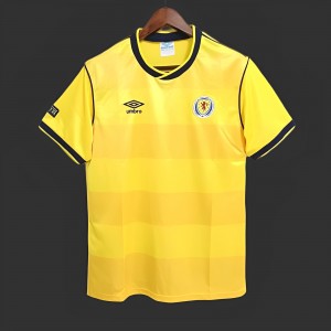 Retro Scotland 96/98 Yellow Soccer Jersey - Kitsociety