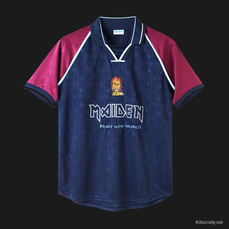 Retro 22/23 Iron Maiden X West Ham White Jersey - Kitsociety