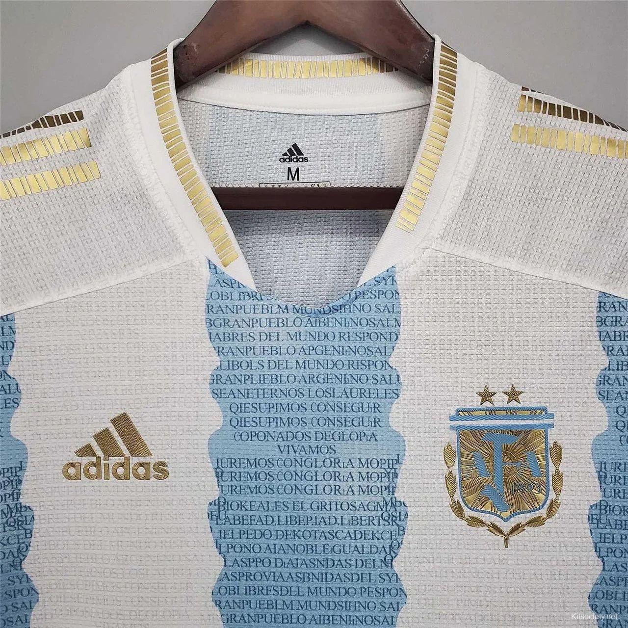 Argentina Jersey Custom Home Soccer Jersey 2021