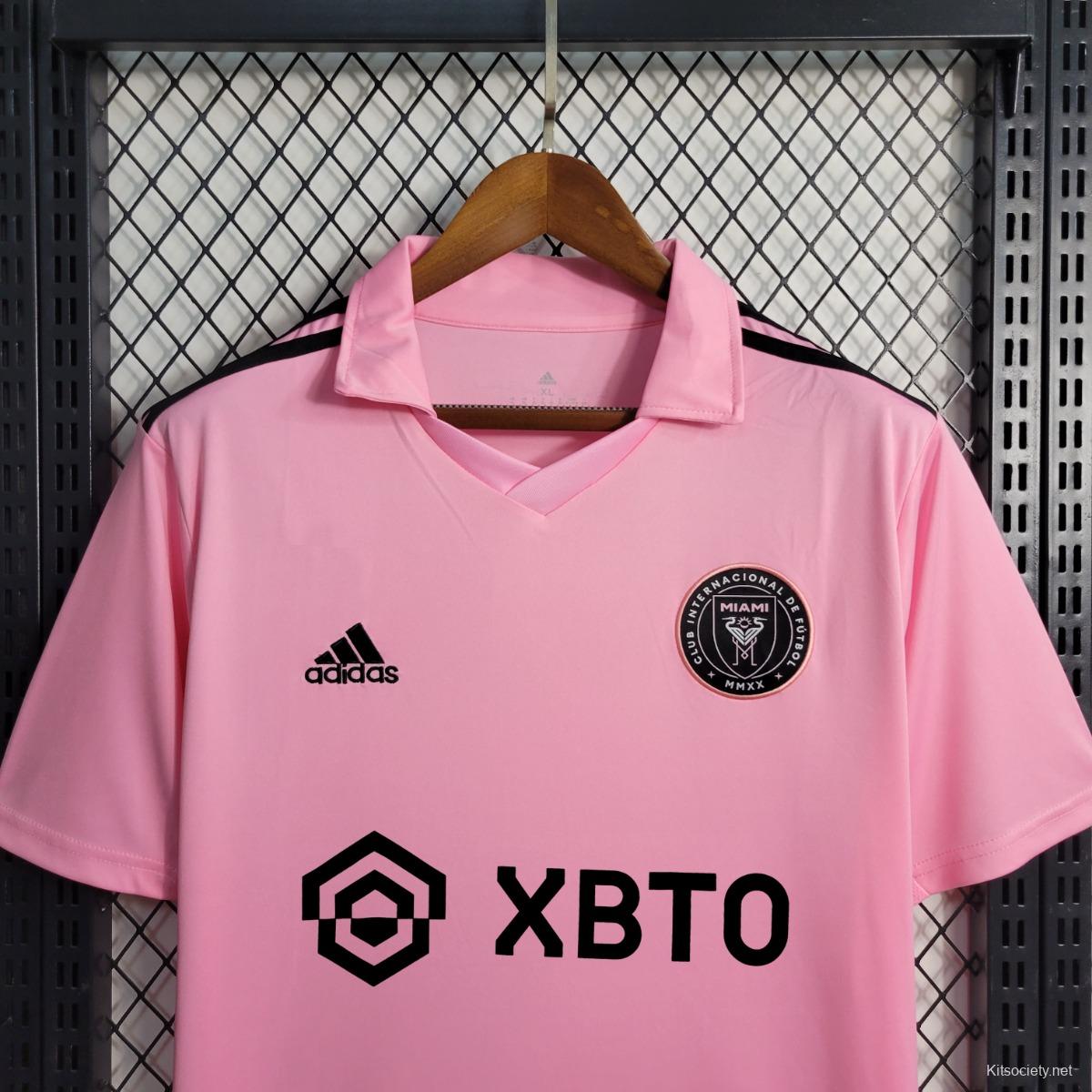 10 messi ）Player version 2023-24 Inter Miami CF Home Pink Thailand Soccer  Jersey AAA,Inter Miami CF