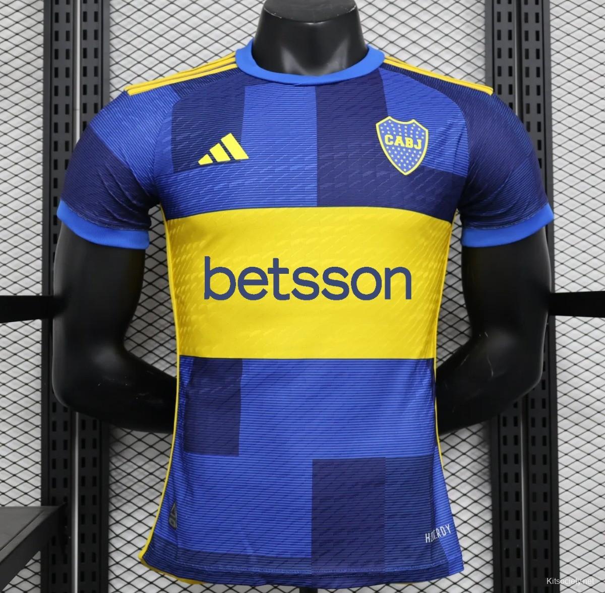 Player Version 23-24 Boca Juniors Home Soccer Jersey - Kitsociety