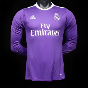 Player Version Retro 16/17 Real Madrid Away Long Sleeve Jersey